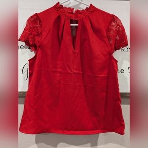 SHEIN Red Blouse